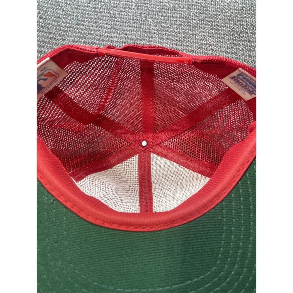 Vintage St Louis Cardinals Mesh Trucker Snapback Hat Deadstock NOS MLB 80's
